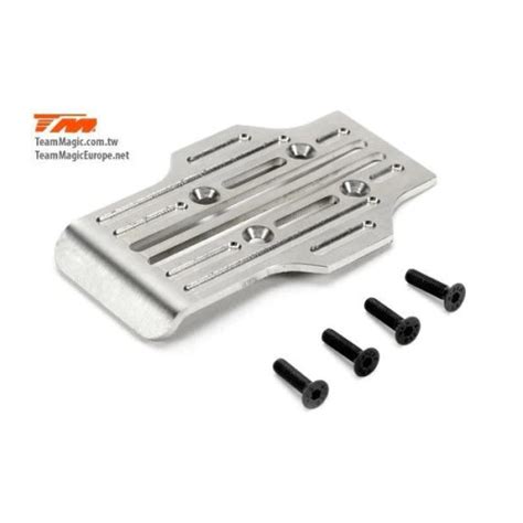 Team Magic 510172 E5 CNC Machined Stainless Chassis Guard